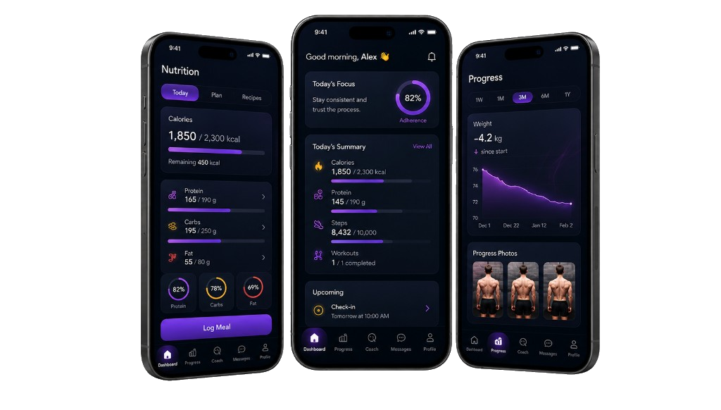 Physiqon mobile app preview